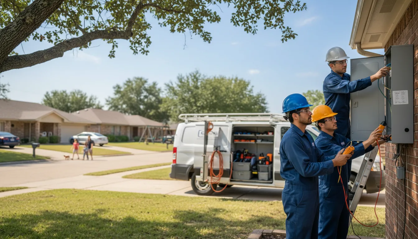 Certified electrician providing emergency electrical services in Bowbells, ND
